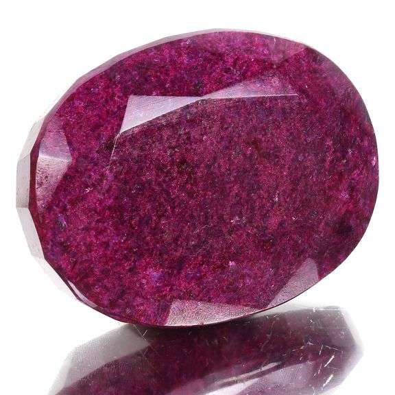 Huge Museum Size 1230 Ct Certified Natural Oval Cut Red Ruby Solitaire