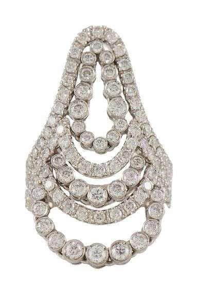 Roberta Porrati 3.00ctw Diamond Multi Layer Abstract Cocktail Ring in 18K