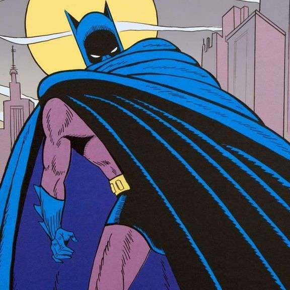 "Batman Over Gotham" by Bob Kane (1915-1998)