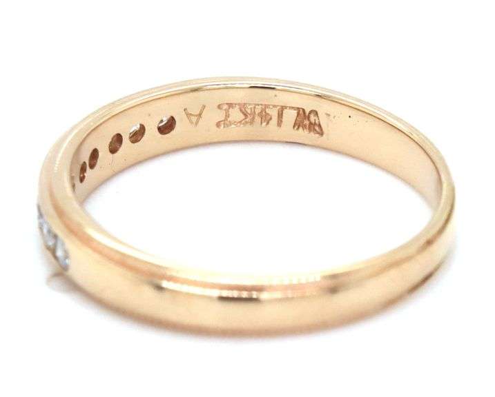 14kt Yellow gold 0.25ctw channel set diamond band