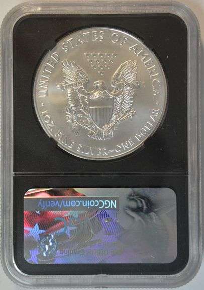 Signature Series Scarce Burnished 2017-W Silver Eagle. NGC MS70 1st Day Issue