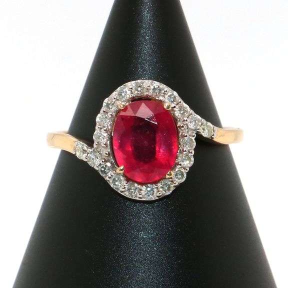 Ruby and Diamond 14kt Ring