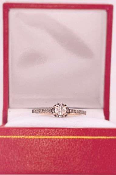 18KT Solid Rose Gold Diamond Ring