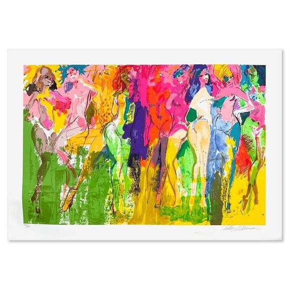 "Panteras" by LeRoy Neiman (1921-2012)