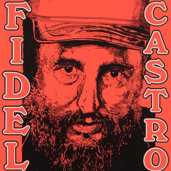 "Fidel Castro" by Steve Kaufman (1960-2010)