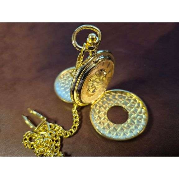 Mechanical Skeleton Pocket Watch