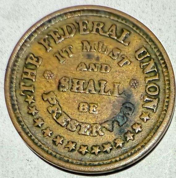 Army Navy Patriotic Civil War Token