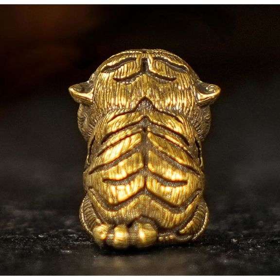 Solid Brass Baby Tiger
