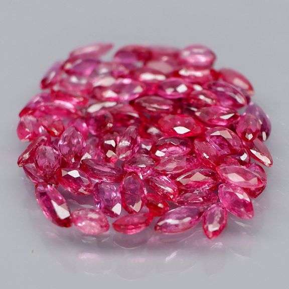 Amazing 5.91ct marquise cut pure Ruby set