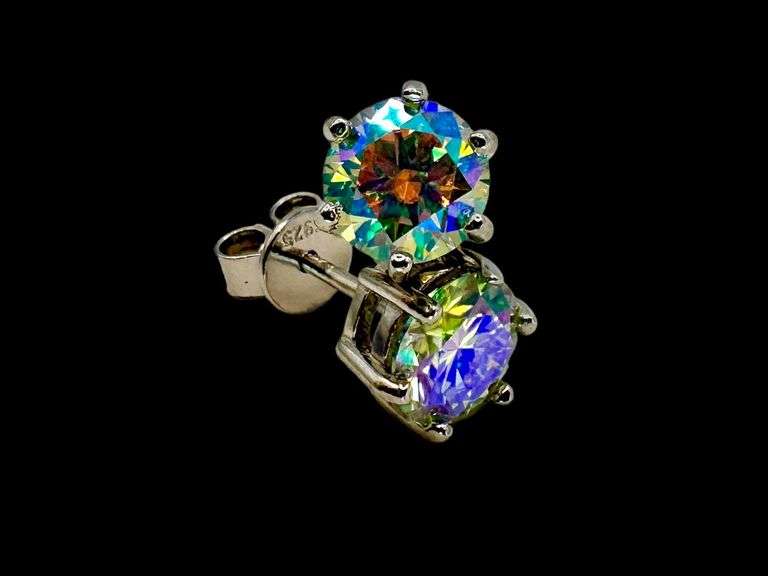 Sparkling 2 Ctw Lab Diamond Earrings