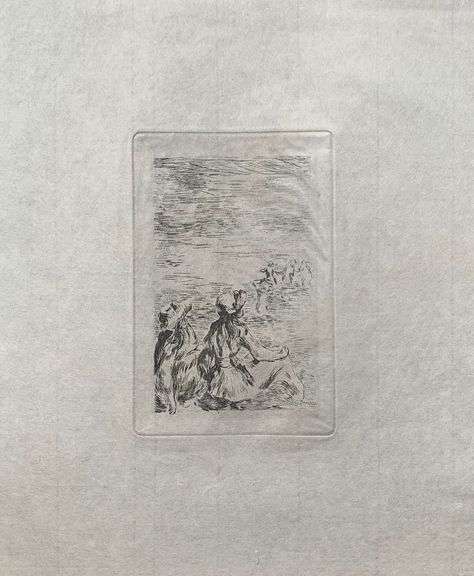 Pierre Auguste Renoir, 'Sur La Plage' Etching
