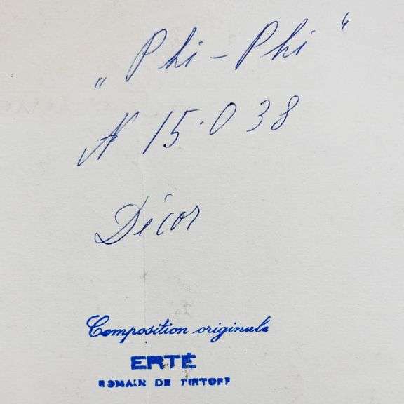 "Phi-Phi, Decor Fait pour les Bouffes-Parisiens, 17 Mars 1957" by Erte (1892-1990)