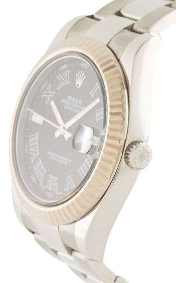 Rolex Datejust II 116300, 41mm, Aftermarket Black Dial, Stainless Steel Men’s Watch