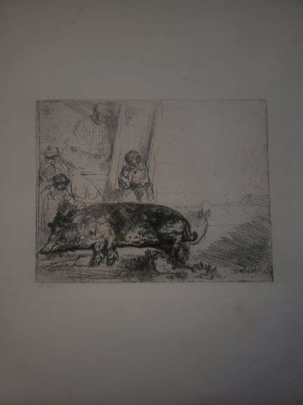 Collection of 15 Very Rare Etchings After Rembrandt (c. 1880)