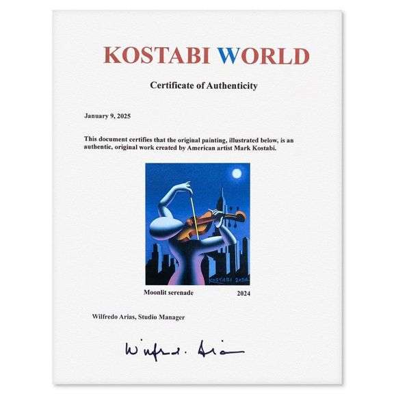 "Moonlit Serenade" by Mark Kostabi