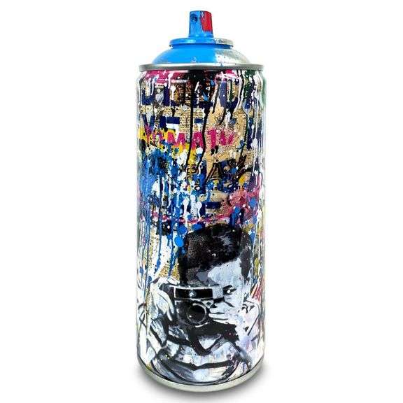 "Smile (Cyan)" by Mr. Brainwash