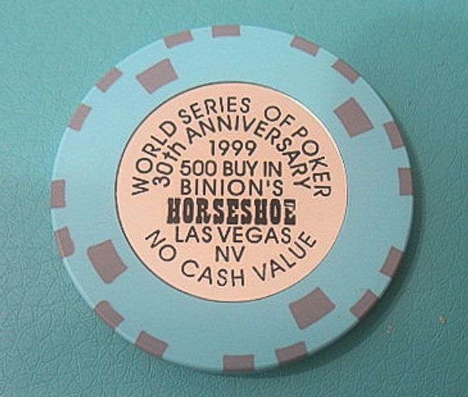 RARE WORLD SERIES OF POKER 1999 30TH ANNIVERSARY BUY IN CHIP