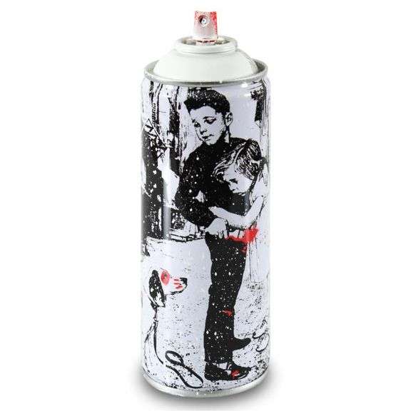 "Pup Art (White)" by Mr. Brainwash