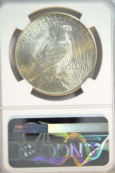 Amazing NGC MS66 graded 1925 Peace Silver Dollar