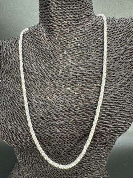 Sterling Silver 925 4.5mm Torcion Twisted Rope Chain 24" Italian Necklace Very Unique