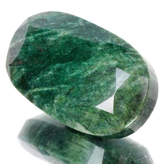 Huge Certified 1200 Ct Museum Size Natural Emerald Solitaire