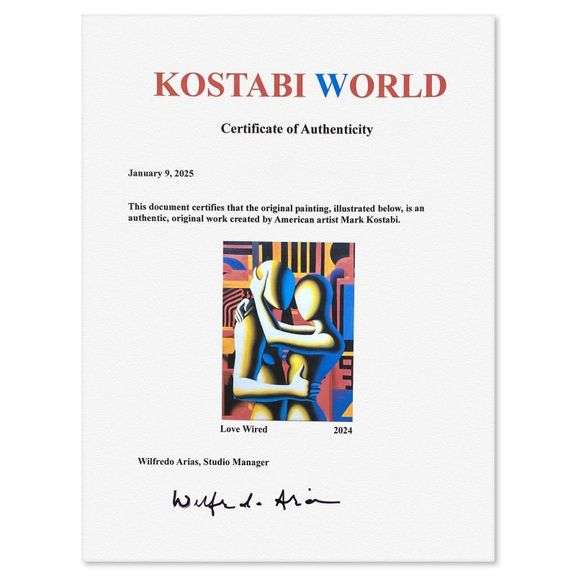 "Love Wired" by Mark Kostabi