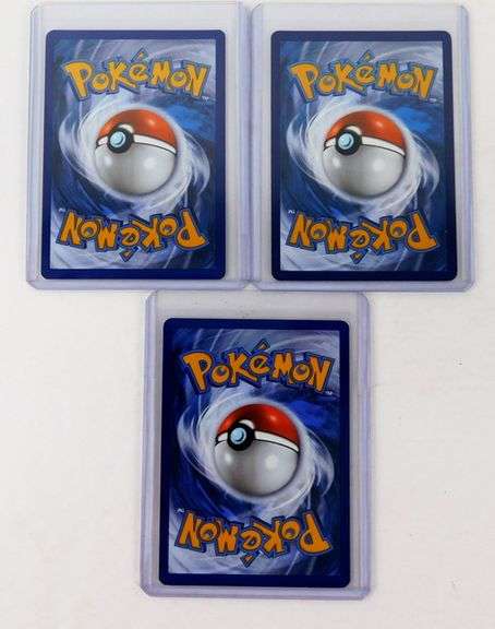 3 Pokémon "Swirl" Trade Cards