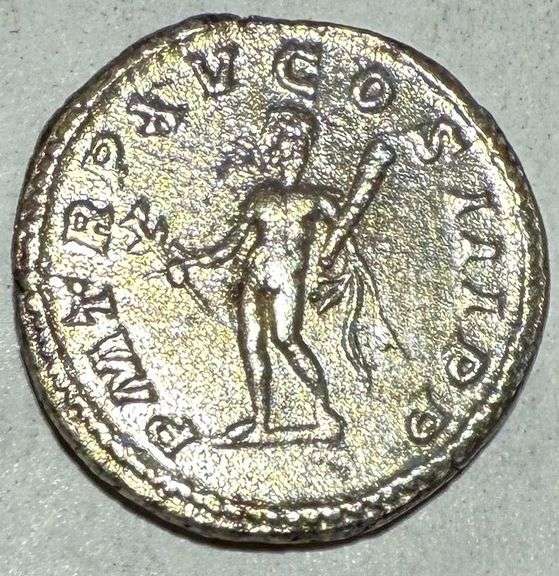 Caracalla 198-217 Roman Empire Denarius. Rome  212