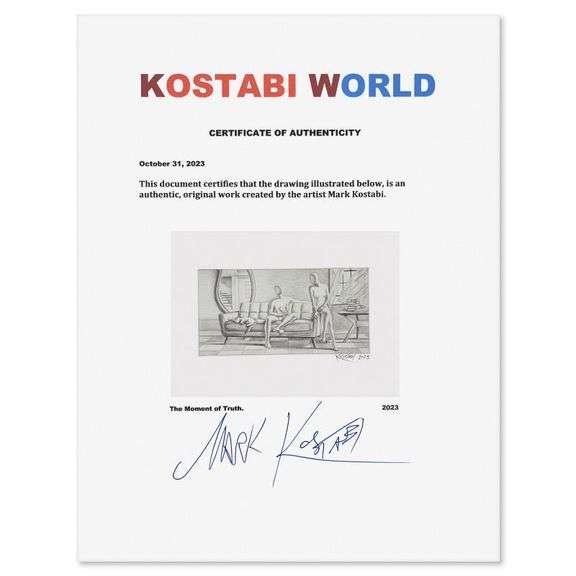 "The Moment of Truth" by Mark Kostabi