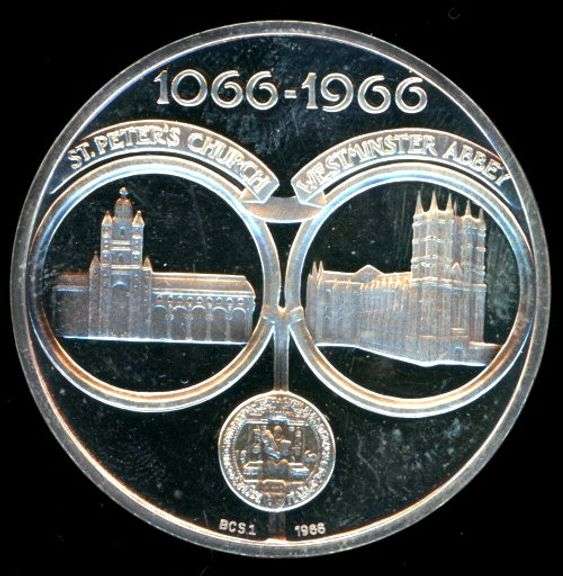 1967 Britannia Commemorative Society Coronation of William I Proof Silver Medal