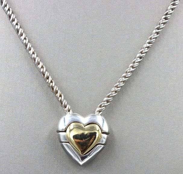 Tiffany & Co puzzle heart necklace