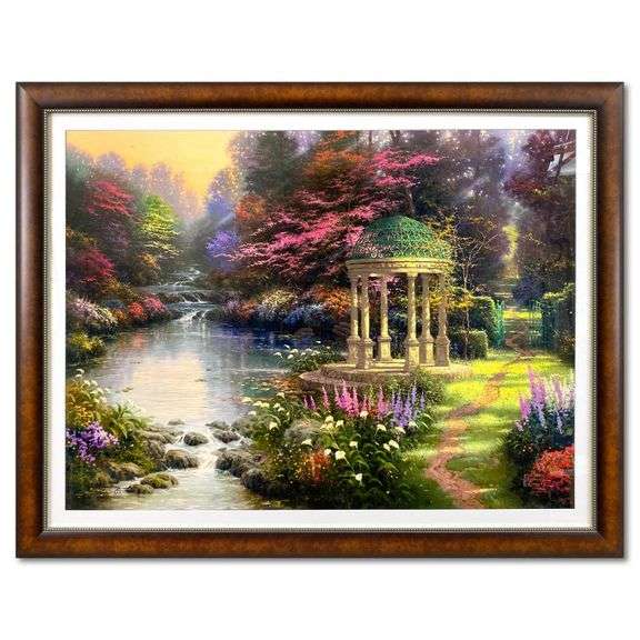 "Garden of Prayer" by Thomas Kinkade (1958-2012)