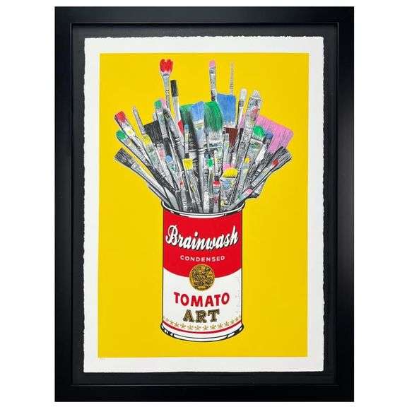 "Tomato Pop (Yellow)" by Mr. Brainwash