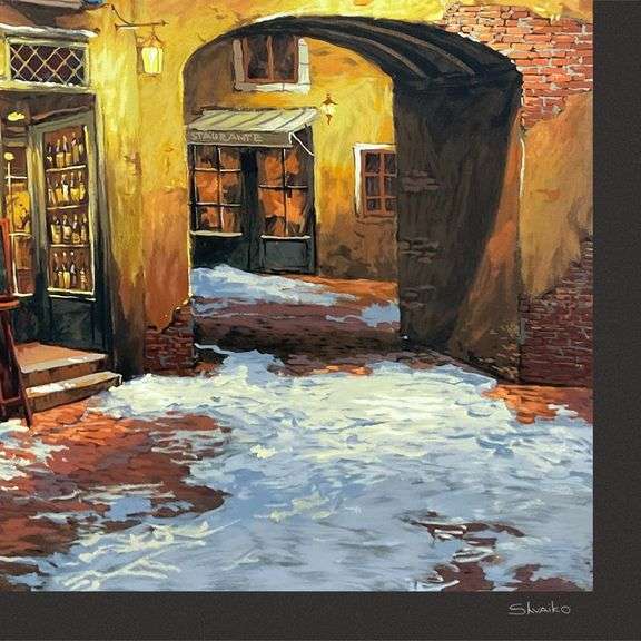 "Light on Snow (Black)" by Viktor Shvaiko