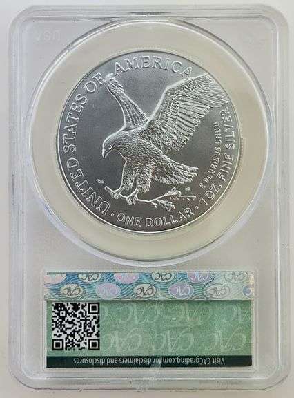 2024 American Silver Eagle, CAC MS70 First Delivery