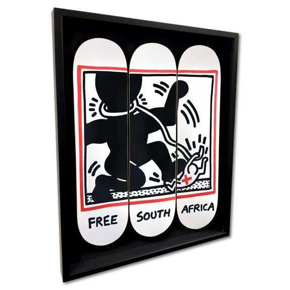 "Free South Africa" by Keith Haring (1958-1990)