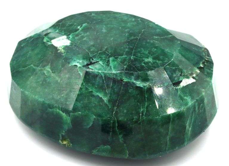 Amazing Colossal 771.05CTS Oval Faceted Genuine Emerald precious Loose Gemstone