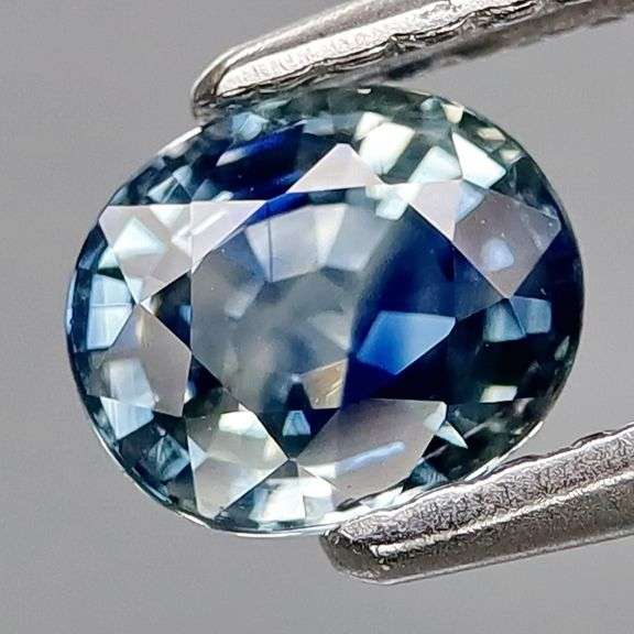 Rare! Collectors .70ct blue and white eye clean Sapphire!!!