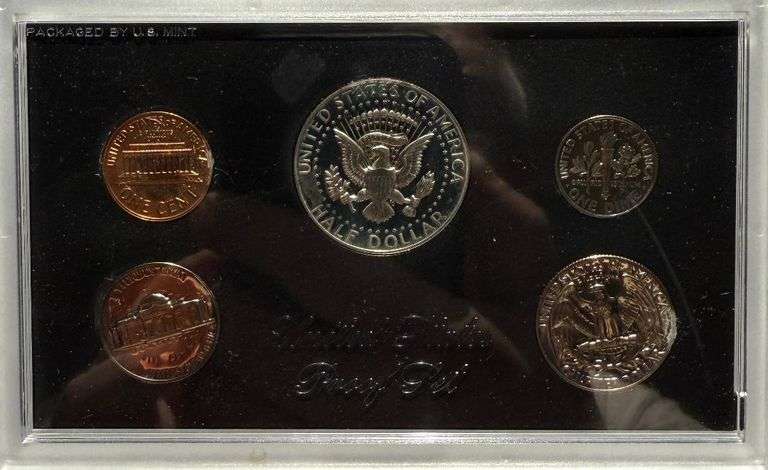 Five  Blue Box 1970 US Proof Sets