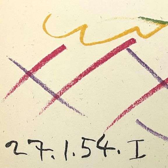 "La Comedie Humaine 27.1.54-I" by Pablo Picasso (1881-1973)