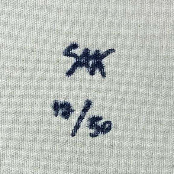 "Simon Helping Jesus" by Steve Kaufman (1960-2010)