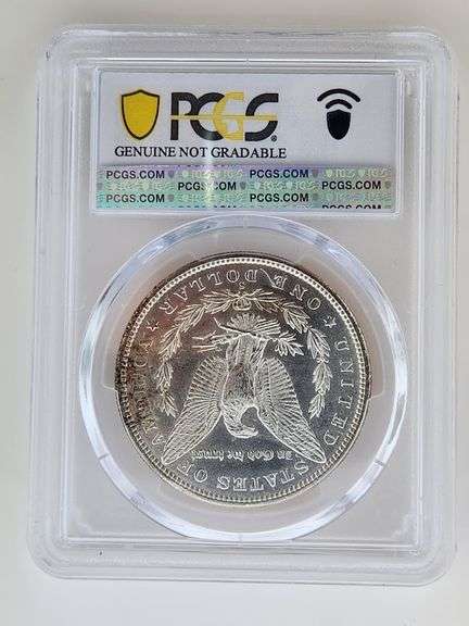 1880-S Morgan Silver Dollar, PCGS UNC Detail-Cleaned