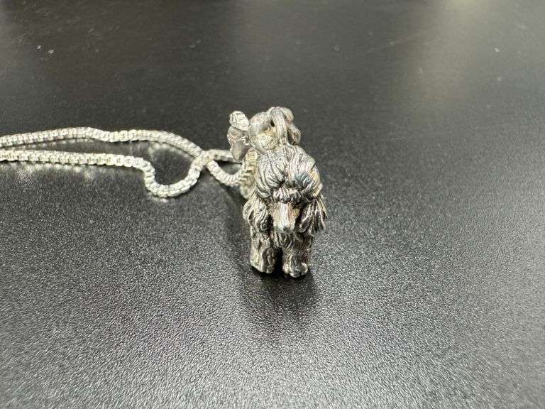 Sterling Silver Cocker Spaniel Dog Pendant Charm High Quality 925 3D Canine