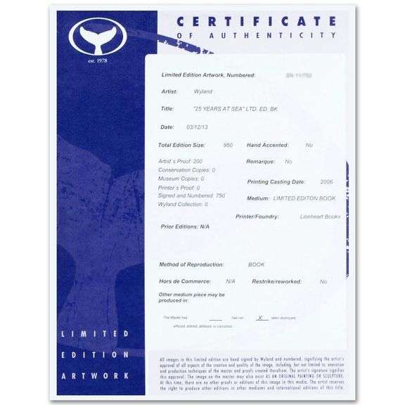 "Wyland: 25 Years at Sea" by Wyland