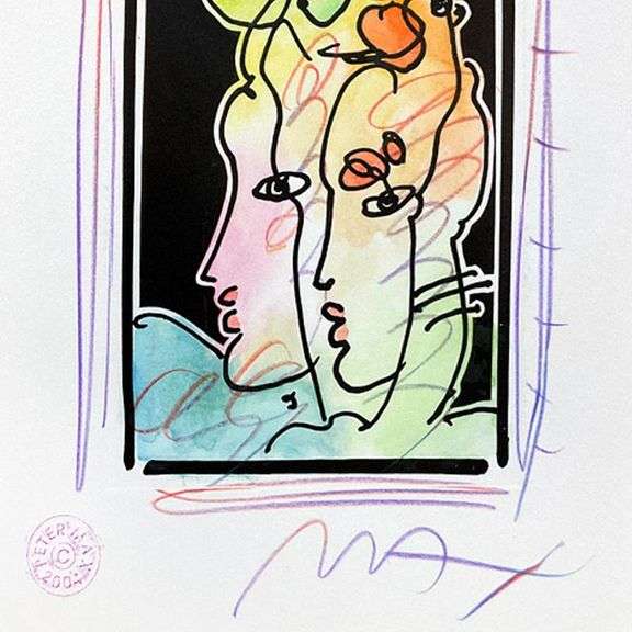 "Two Profiles" by Peter Max