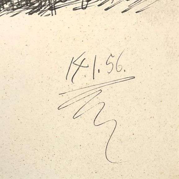 "Carnet de Californie 14.1.56" by Pablo Picasso (1881-1973)