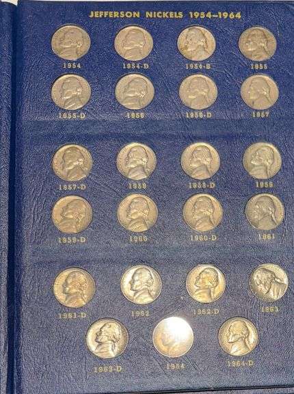 Jefferson Nickels 1938-1964 Complete