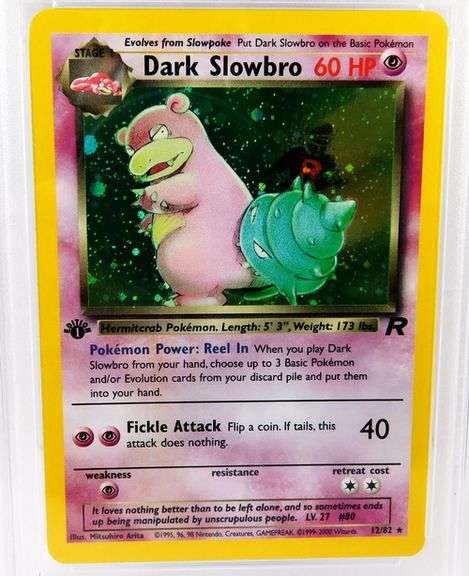Pokémon 2000 Dark Slowbro-Holo 1st Edition, 8NM-MT