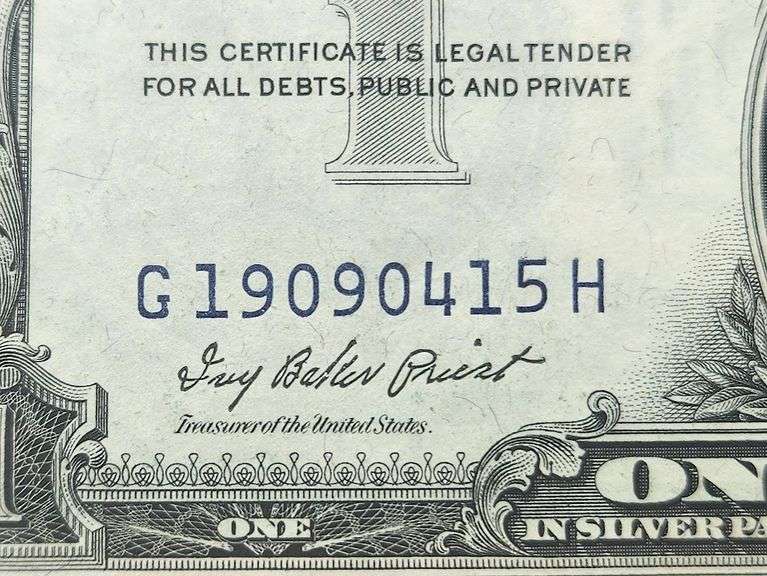 1935E Silver Certificate Birthday/Date Note - 1909, April 15 Serial Number