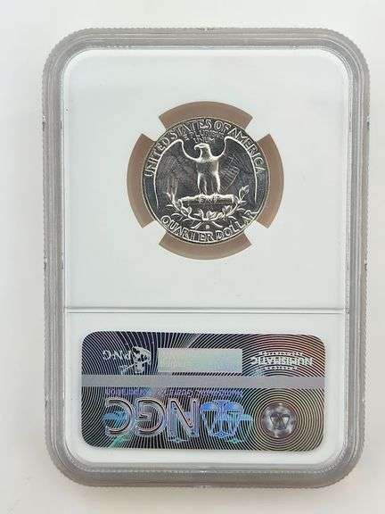 1964-D Washington Silver Quarter, NGC MS65